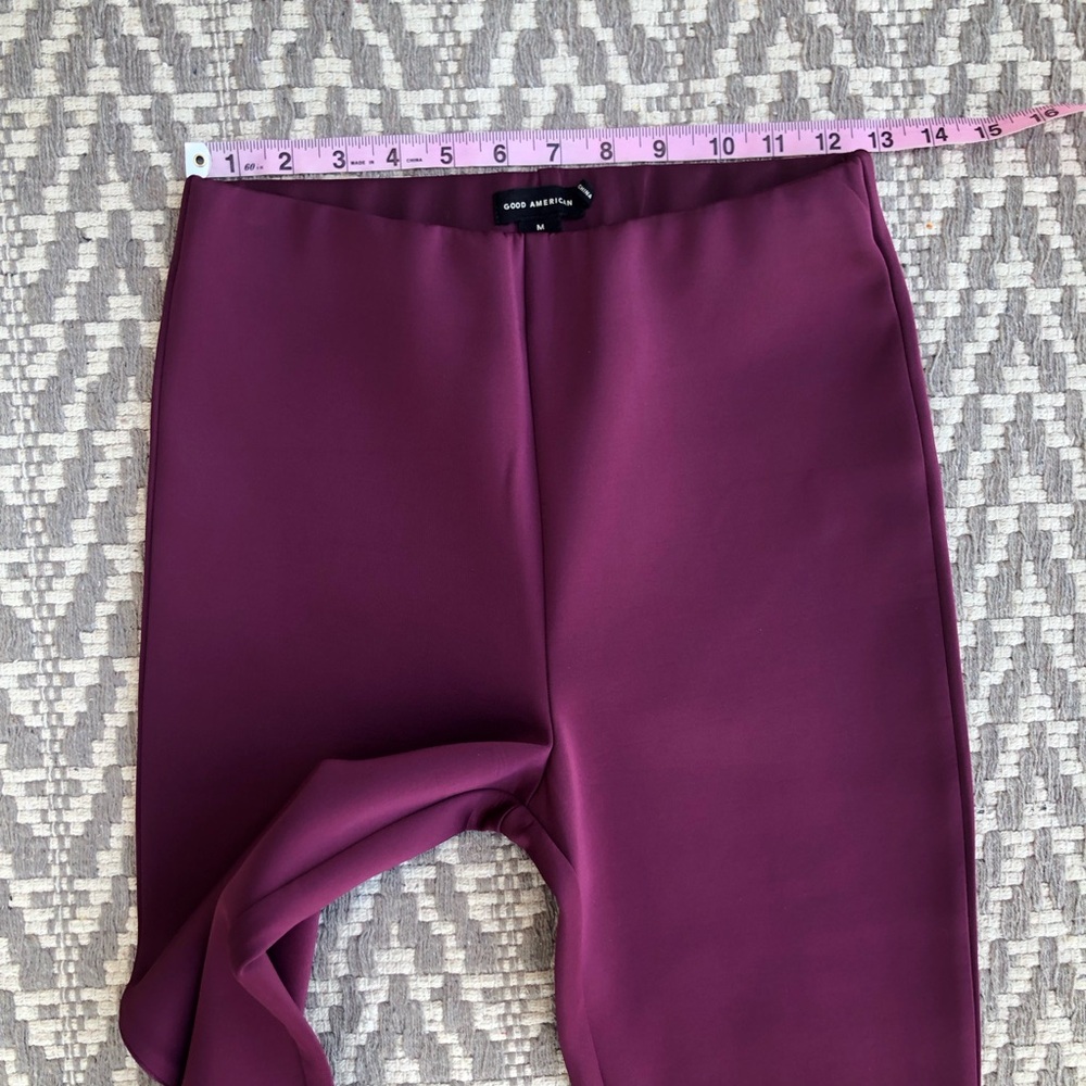 Good American scuba boss pull on slim pant in Oxblood002 size medium - Picture 5 of 13